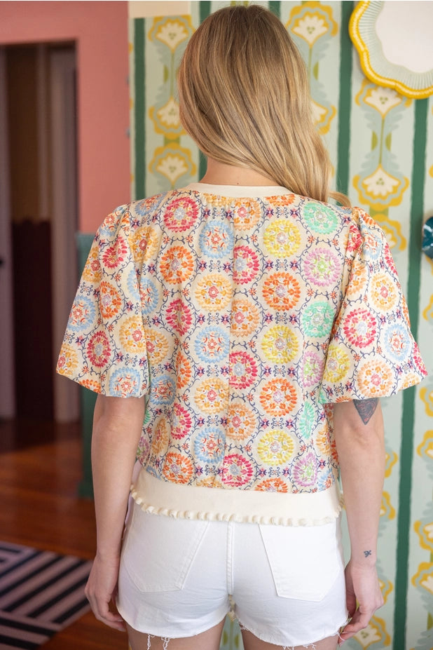 The Garden Party Embroidered Blouse