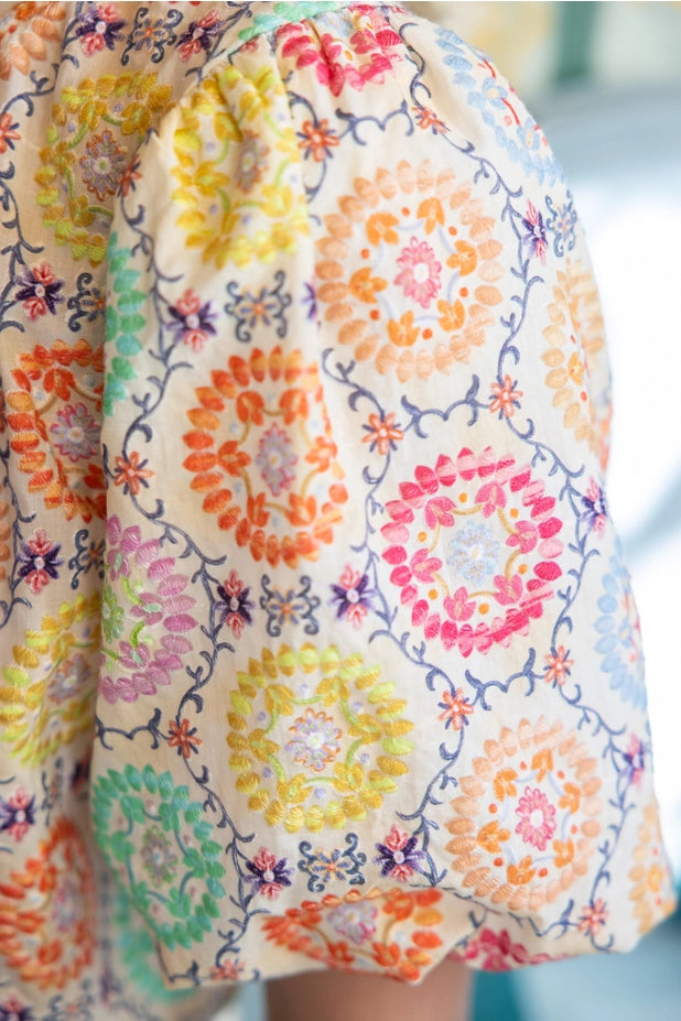 The Garden Party Embroidered Blouse